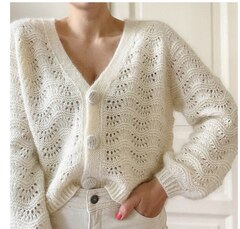 Описание по вязанию кардигана спицами "Jean"