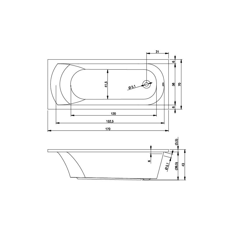 ванна Riho Miami