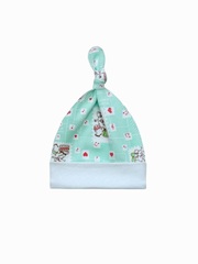 Шапочка-узелок (утепленная) Слоники