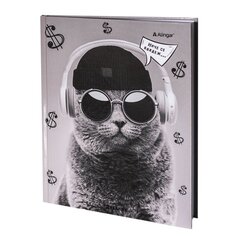 
          Дневник школьный Alingar 1-11 кл., 40л., 7БЦ, глянцевая ламинация, 17,0 см. * 21,6 см, "Котик в очках"