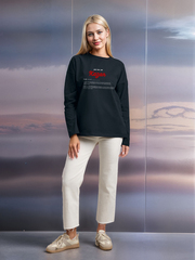 Лонгслив женский  "Дом там где...Kazan" серый