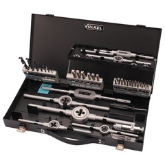 Набор метчиков и плашек M3 -M12 HSS-G 45пр Volkel 49101