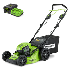 Газонокосилка Greenworks GD60LM46SPK4 60V (46 см) самоходная аккумуляторная, с АКБ 4 А/ч и ЗУ