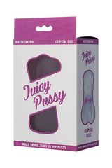 Прозрачный реалистичный мастурбатор Juicy Pussy Crystal Rose - 