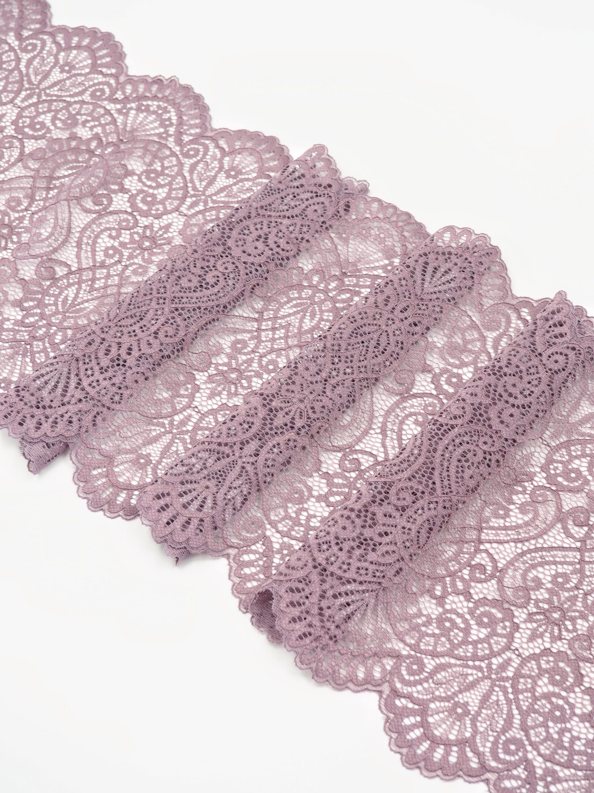 Эластичное кружево морской туман ширина 24 см