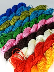 Шнур плетеный нейлон, d 1,2 мм, 10х20 м, ассорти