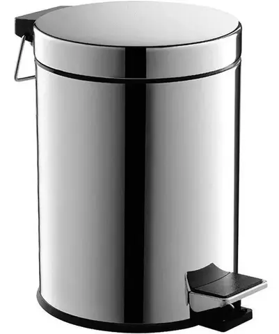 Ведро для мусора Haiba HB702 5 л. металл, хром