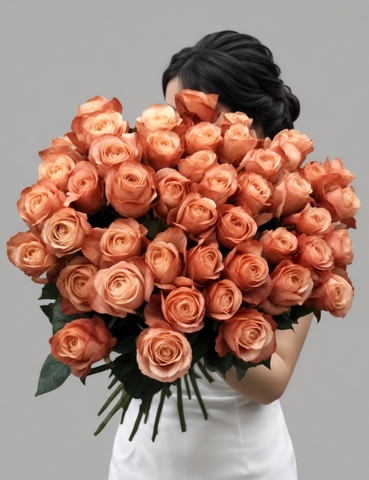 Букет из пионовидных роз