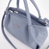 Сумка Саломея 334 гладкий серо-голубой