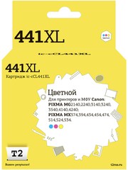 IC-CCL441XL Картридж T2 для Canon PIXMA MG2140, 3140, 3540, MX394, 434, 474, цветной