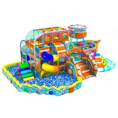 Детский игровой лабиринт "Морской вояж" 115 м² (17,3x8,1x4,9 м)