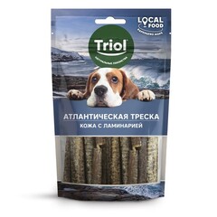 LOCAL FOOD Лакомство для собак "Кожа атлантической трески с ламинарией", 40г