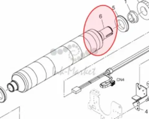 Ролик Konica Minolta fusing roller/up ADF2730400