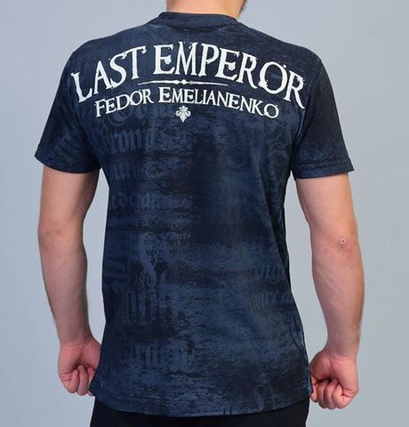 Last Emperor | Футболка мужская Warbird Fedor Emelianenko Black TF27-BLK от Affliction спина