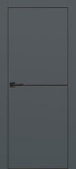 Дверь PX-19 черная кромка с 4-х ст. / Цвет Графит / Двери PROFILO PORTE