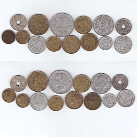 14 монет Франции