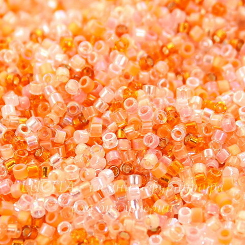 Бисер Miyuki Delica 11/0 микс 06 "Pink Grapefruit"