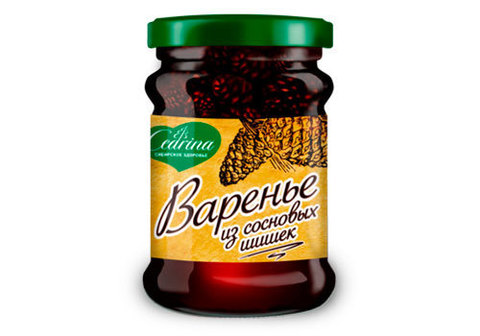 Варенье из сосновых шишек с вишней, 300г