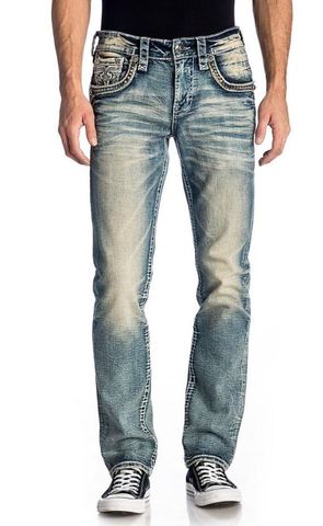 Rock Revival | Джинсы мужские PHANTOM A201 ALT STRAIGHT RP2496A201 с карманами перед