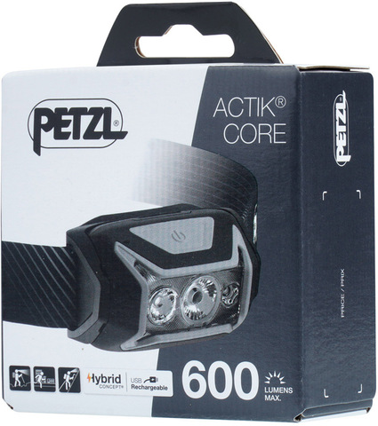 Картинка фонарь налобный Petzl Actik Core 2022 серый - 3