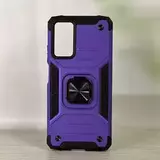 Противоударный чехол Strong Armour Case с кольцом для Xiaomi Redmi Note 11 Pro (версия Global) (Фиолетовый)