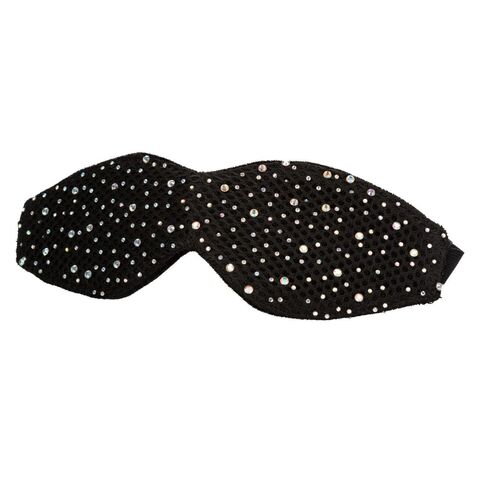 Черная маска на глаза Blackout Eye Mask со стразами - California Exotic Novelties Radiance SE-3000-15-3