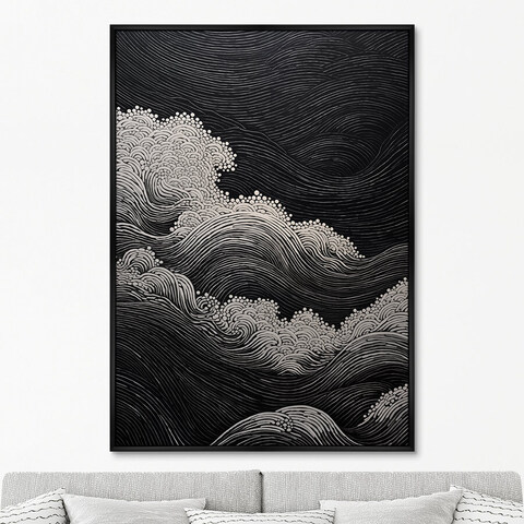 ArtNoMore - Репродукция картины на холсте Restless ocean, No 1, 2024г.