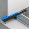 Timo DS230109/03 Душевой лоток Drain System 900 с вставкой "lines", Чёрный (DS230109/03)