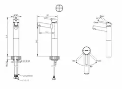 Смеситель для высокой раковины Bravat Affability с одной ручкой, хром (F1172217CP-ENG)