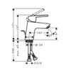 Смеситель для раковины однорычажный с донным клапаном Hansgrohe Logis Loop 71153000