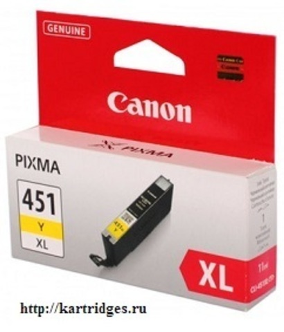 Картридж Canon CLI-451XL Y / 6475B001
