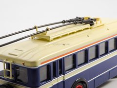 LK-1 first Soviet trolleybus blue-beige 1:43 Modimio Our Buses #24