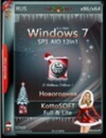 Windows 7 x86/x64 SP1 12 in 1 Lite & Full by KottoSOFT [2016, RUS]