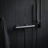 Ravak X070188 Термостатический настенный смеситель для душа Puri black
