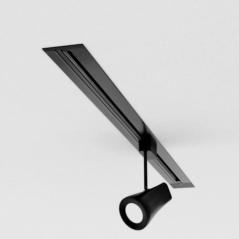 Шинопровод однофазный встраиваемый Elektrostandard Track Rail BK Recessed 85082/00 1м