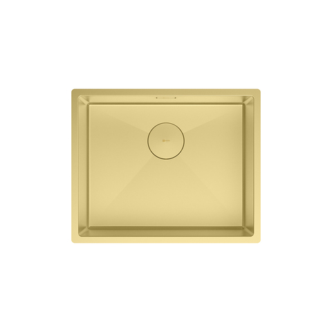 Lemark 9938126 OLANGA 540 Мойка кухонная из нерж.стали цвет:светлое золото в комплекте крепеж, арматура сливная с прямоуг.переливом, сифон