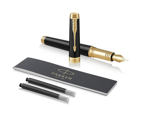Ручка перьевая Parker Premier, Black GT, F (1931409)