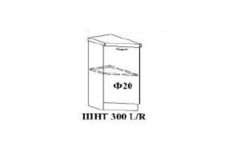 Валерия-М Шкаф нижний трапеция ШНТ 300