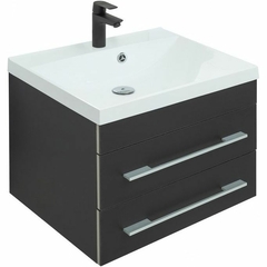 Aquanet 281095 Тумба с раковиной Верона 58 New цв.черный матовый (281095) фото