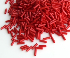 Стеклярус 6мм Миюки, 0408 Opaque Dark Red