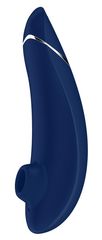 Синий бесконтактный клиторальный стимулятор Womanizer Premium - 