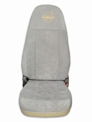 Чехлы VOLVO F: низкие сиденья, подголовники отдельно (велюр, серый)