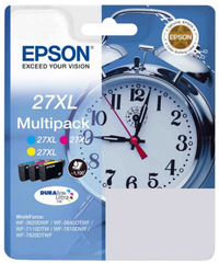 Набор картриджей Epson 27XL MultiPack (C,M,Y) для Epson WF7110/7610/7620. Ресурс 1100 стр (C13T27154022)