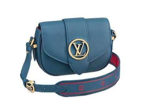 Сумка Louis Vuitton Pont 9 Soft PM синий