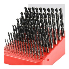 Набор сверл по металлу 1-10мм 91шт DIN338 HSS 118° (пл. кейс) H-Tools 205223TXHT