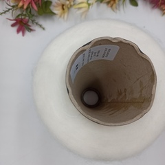 Альпака на шёлке арт Alpaca Baby Seta 01 Белый