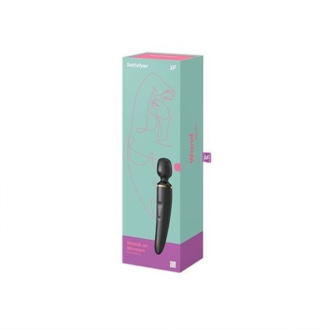 Satisfyer Wand-er Woman Универсальный вибромассажер Черный/Золотой