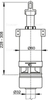 Сливной механизм для высоко расположенного бачка, арт. A03 AlcaPlast