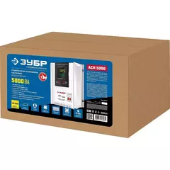 ЗУБР 5000ВА, 5 кВт, автоматический стабилизатор напряжения, Профессионал (59385-5)