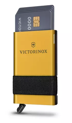 VICTORINOX Smart Card Wallet (0.7250.38) Delightful Gold, чёрный/золотистый